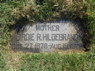 1929 Headstone Birdie R Hildebrand